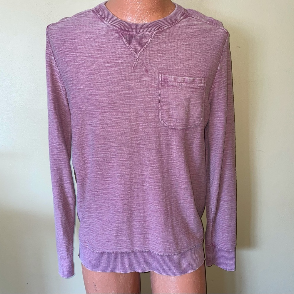 Lucky Brand Long Sleeve Front Pocket Red Welter Weight Shirt Medium